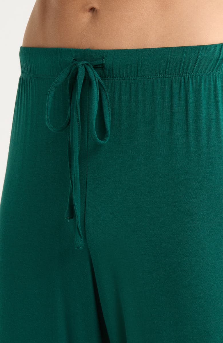 Nordstrom Moonlight Eco Pajamas, Alternate, color, Green Garnet