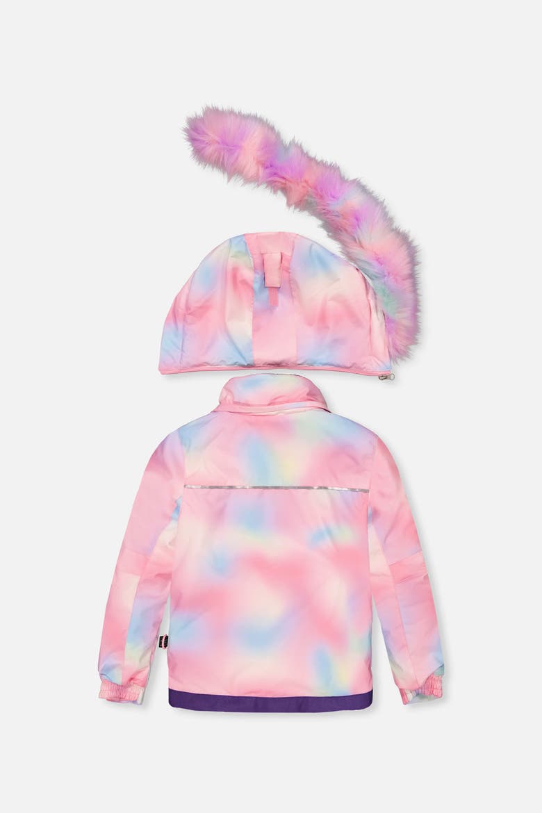 Play Multicolored Jacket & Unicorn Pants Two Piece Snowsuit, Alternate, color, Multicolored