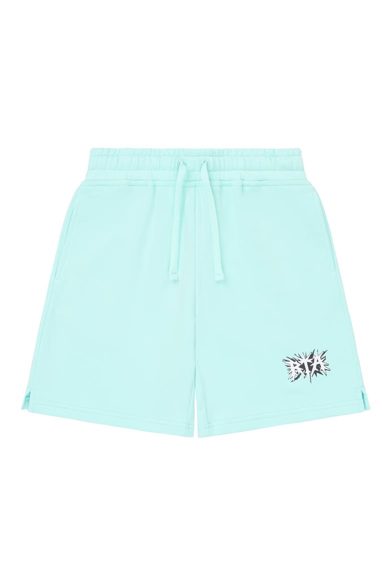 Kids' Conner Cotton Sweat Shorts, Main, color, TURQUOISE SPIKE RTA