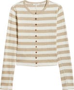 rag & bone Stripe Rib Cardigan