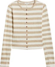 rag & bone Stripe Rib Cardigan