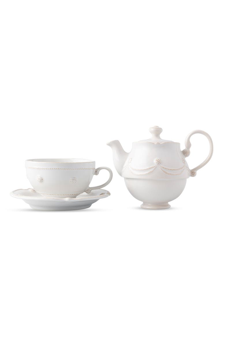 Berry & Thread Tea for One Set, Alternate, color, WHITEWASH