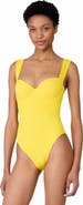 Kate Spade New York Underwire Shirred One Piece Swimsuit
