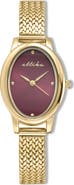 Ettika Oval Face Mesh Strap Watch
