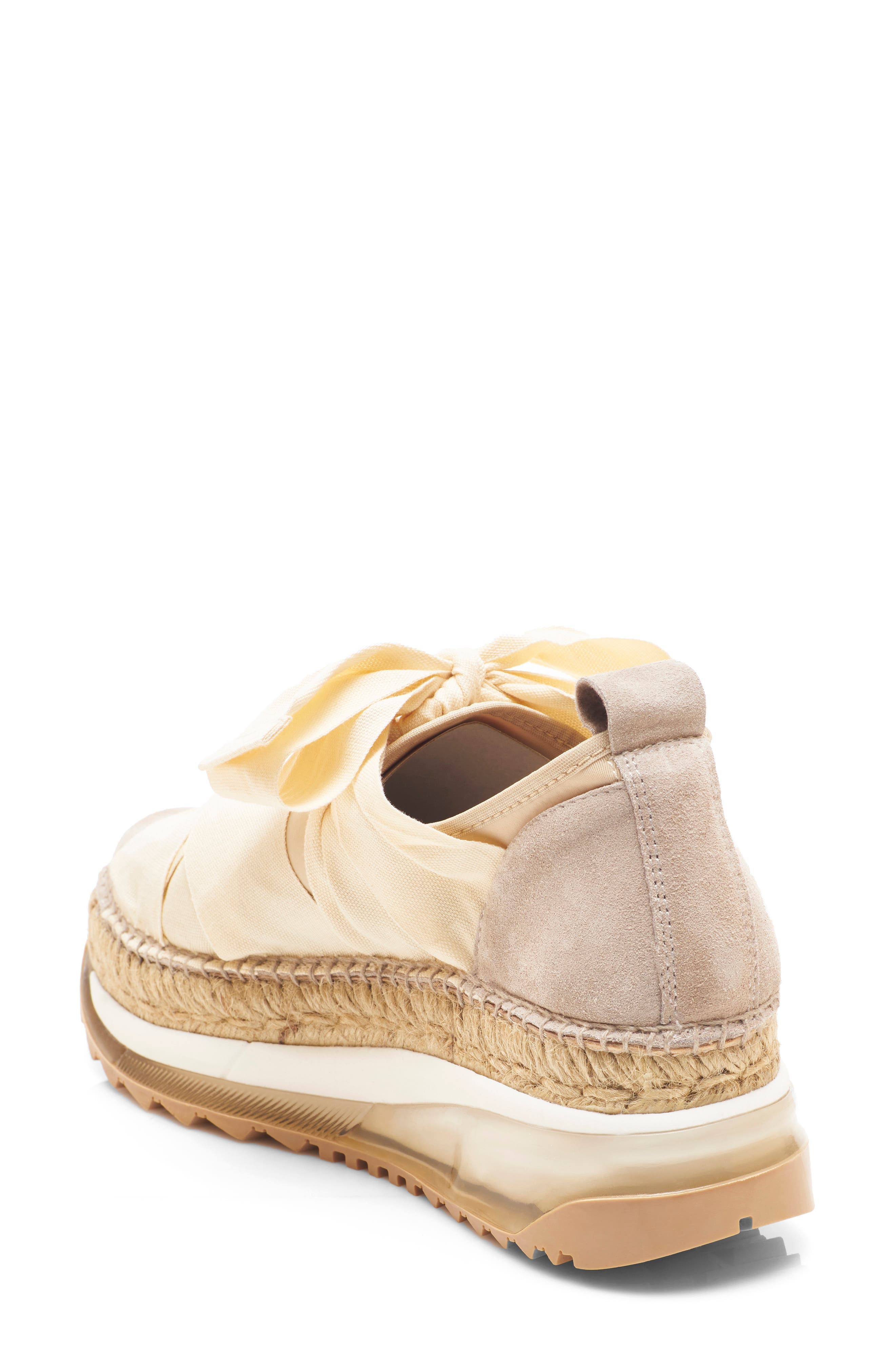 Free People Chapmin Espadrille Sneaker, Alternate, color, Ivory