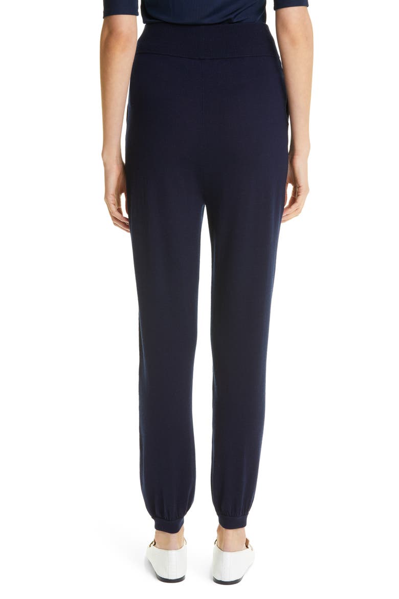 Wool & Silk Knit Joggers, Alternate, color, NAVY