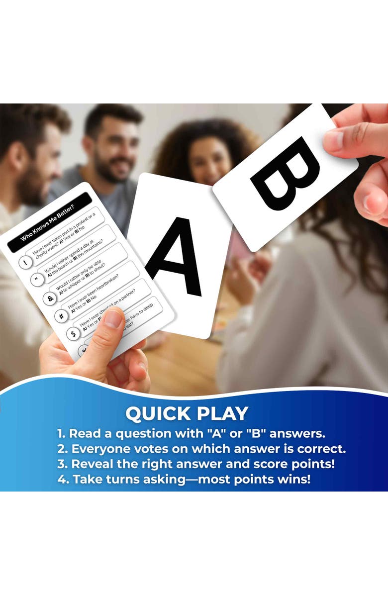Quokka Who Knows Better? Trivia Card Games for Kids & Family, Alternate, color, Original