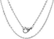 STEELTIME Men's Stainless Steel Cable Chain Necklace