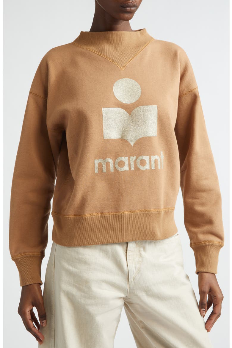 Moby Graphic Sweatshirt, Alternate, color, CAMEL/ GOLD