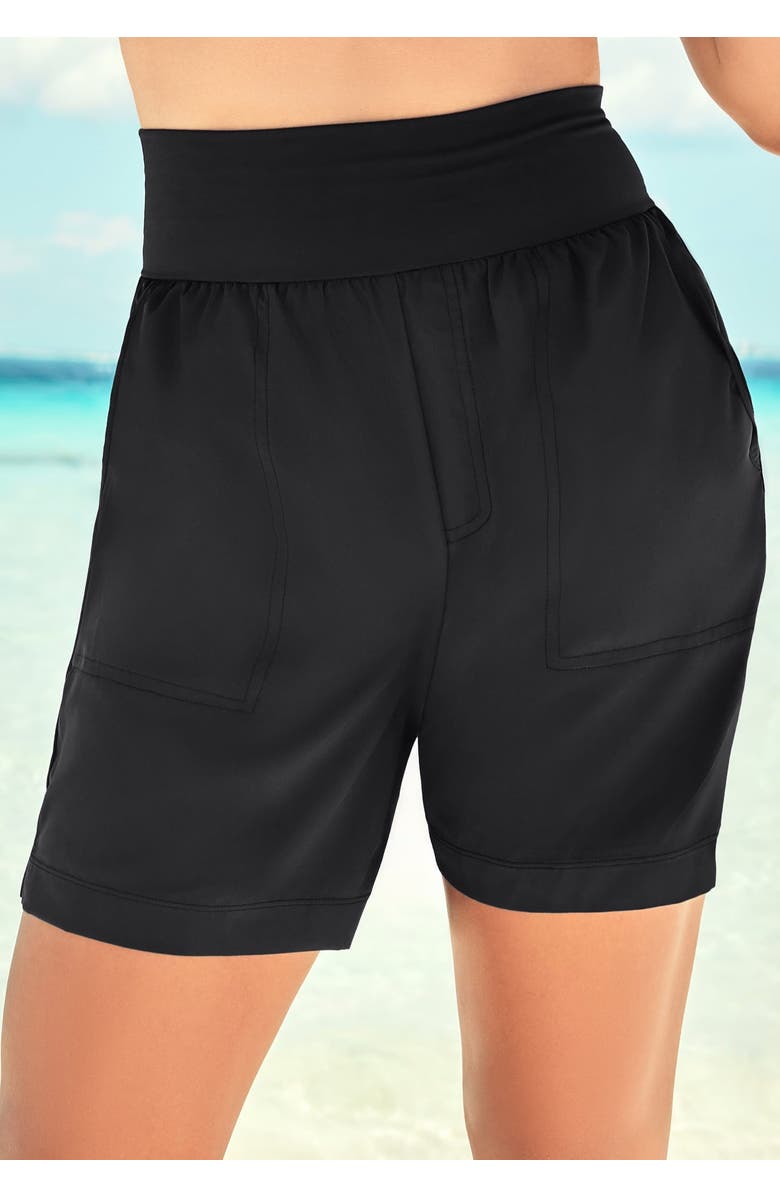 Swim 365 Quick-Dry Swim Shorts, Main, color, Black