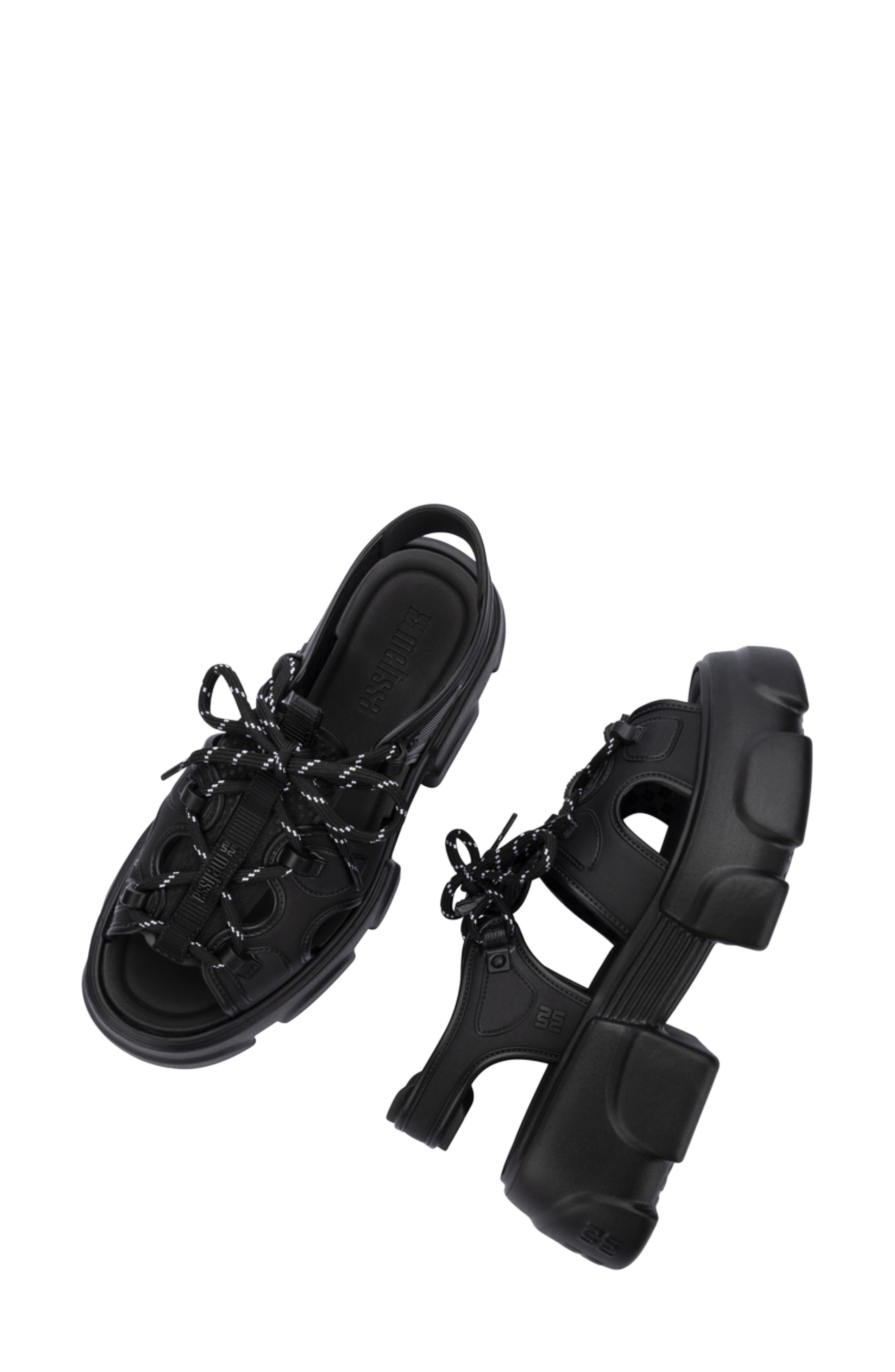 Camp Platform Sandal, Alternate, color, BLACK