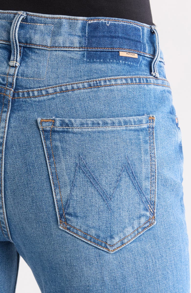 MOTHER The Doozy Fray Hem Flare Jeans, Alternate, color, Heads Or Tails