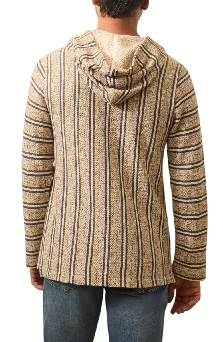 Faherty Whitewater Stripe Organic Cotton Blend Hoodie, Alternate, color,