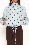 Petal & Pup Zoella Polka Dot Funnel Neck Jacket
