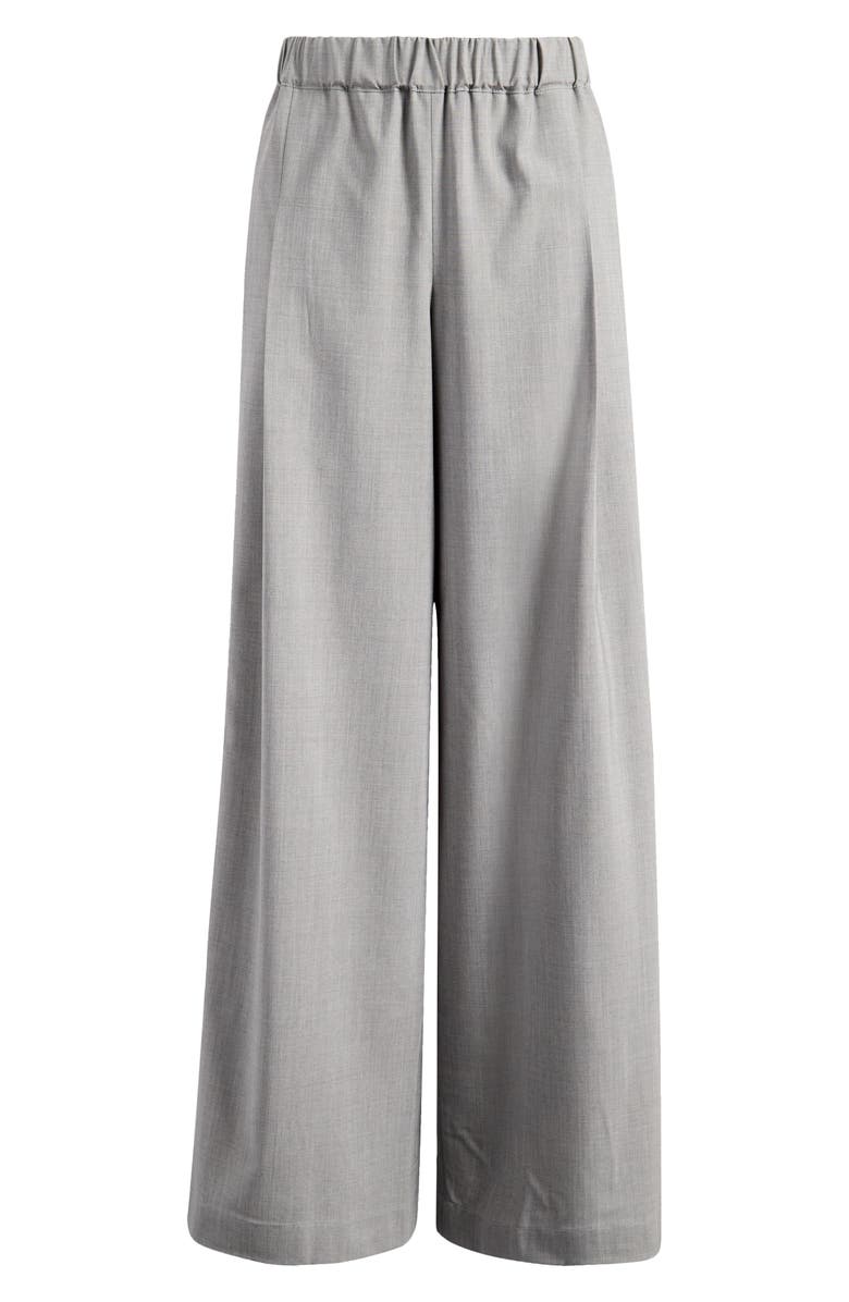 TWP Eva Wide Leg Pull-On Pants, Alternate, color, Medium Heather Grey
