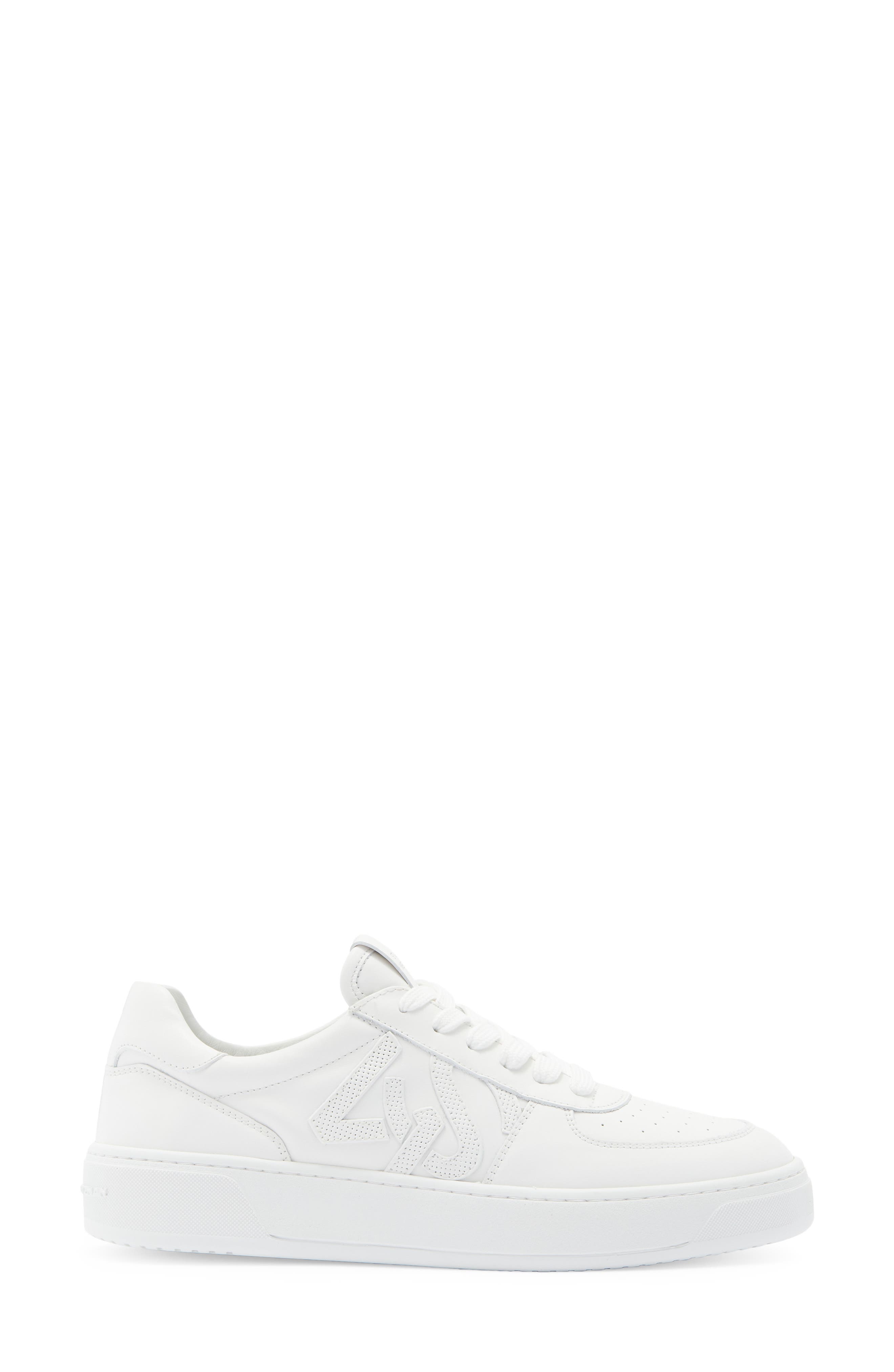 Stuart Weitzman Courtside Sneaker, Alternate, color, White