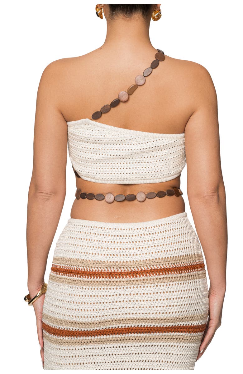 JLUXLABEL Isla Crochet Skirt Set, Alternate, color, Sand/Orange