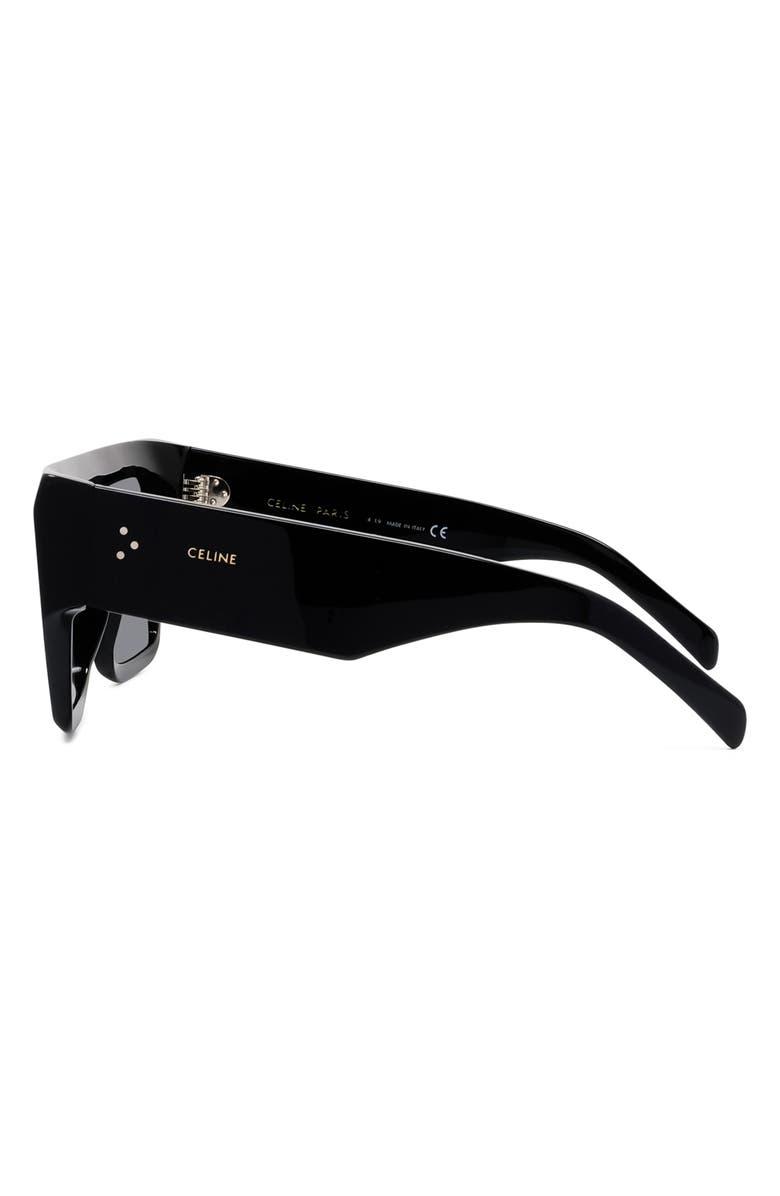CELINE Bold 3 Dots Square Sunglasses, Alternate, color, Black/ Smoke
