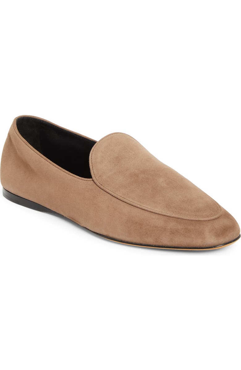 The Row Awar Loafer Flat, Main, color, Dark Taupe