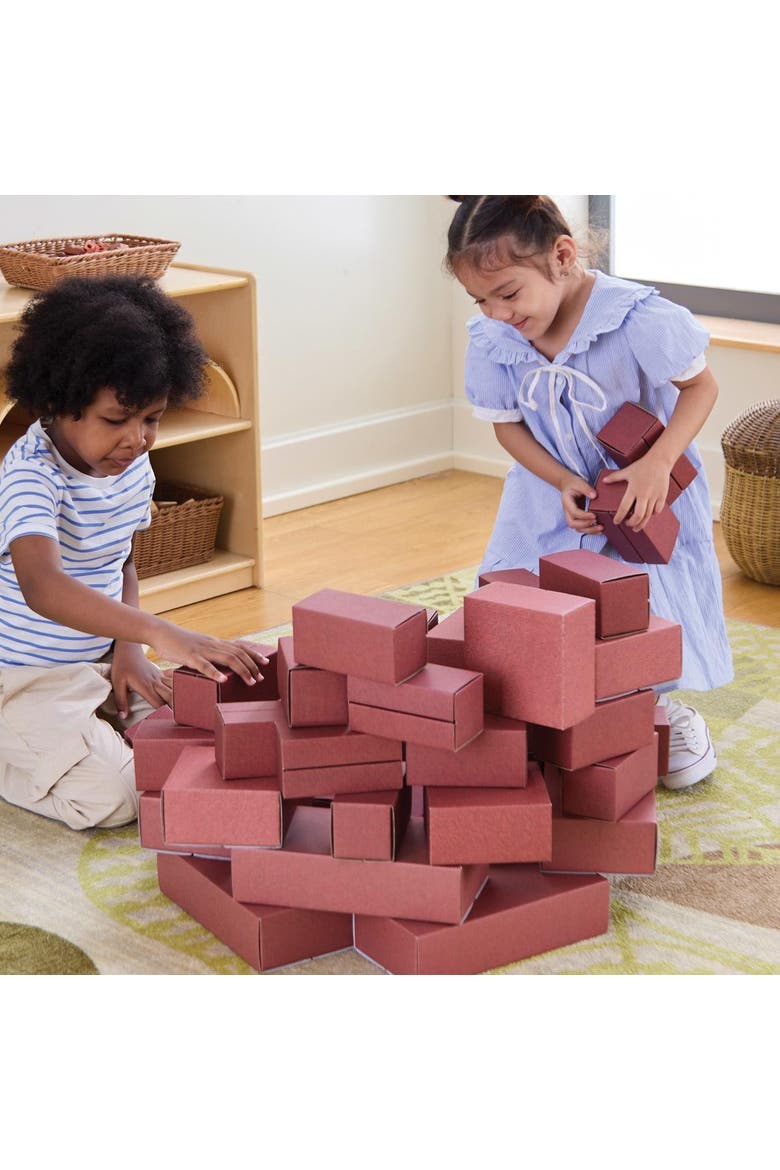Jumbo Brick Blocks - 40 Pieces, Alternate, color, Red