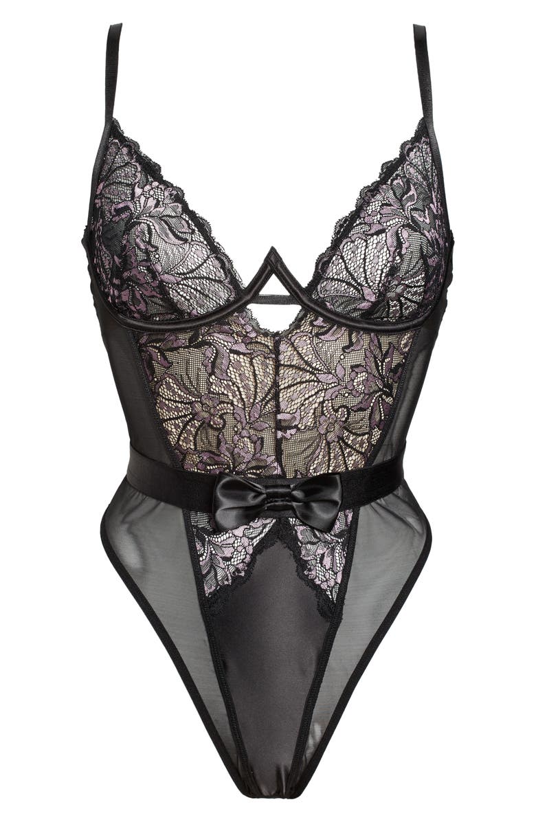Oh La La Cheri Riley Lace Teddy, Alternate, color, 