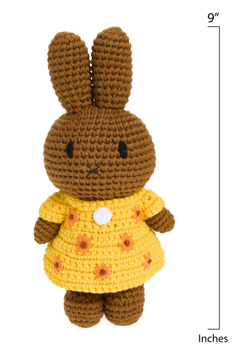 Just Dutch Melanie & Her Van Gogh Sunflowers Dress Crocheted Stuffed Animal, Alternate, color, 
