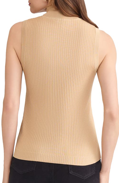 Jones New York Rib Sleeveless Turtleneck Sweater In Neutral