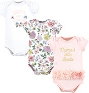 Hudson Baby Cotton Bodysuits 3-Pack