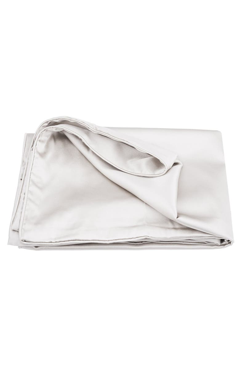 NIGHT Trisilk<sup>™</sup> Stretch Silk Pillowcase, Alternate, color, White