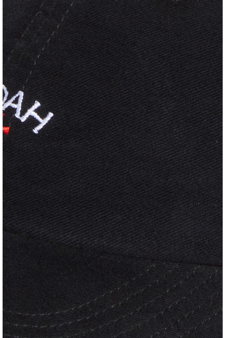 Logo Embroidered Cotton Moleskin 6-Panel Adjustable Baseball Cap, Alternate, color, NAVY