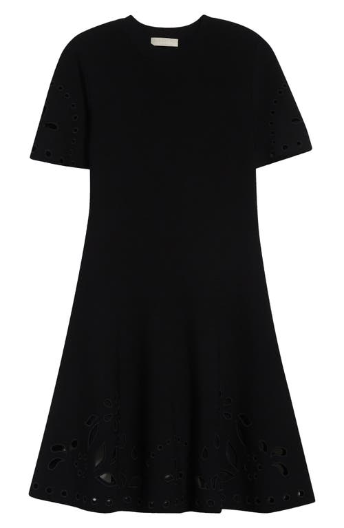 Ulla Johnson Fanna Eyelet Detail Knit Minidress