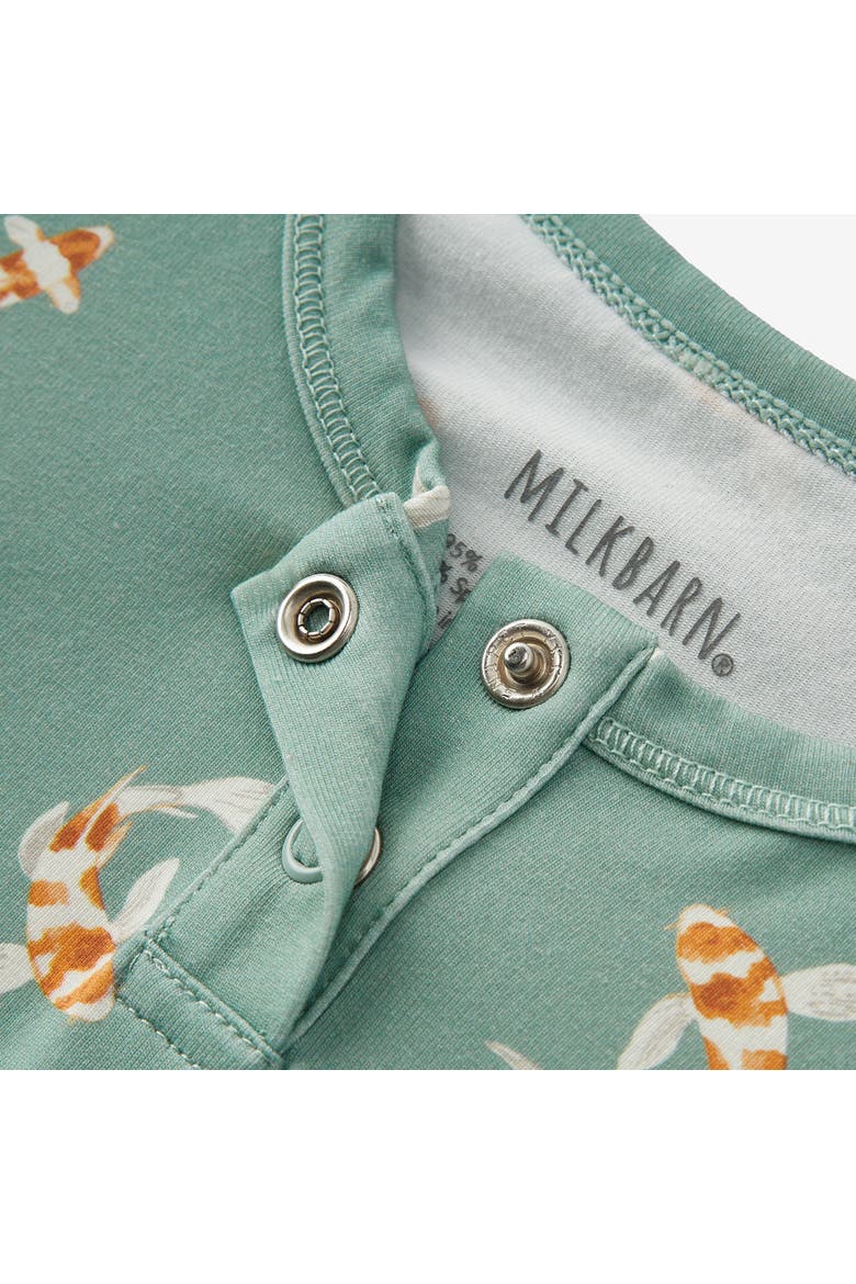 Cotton Stretch Shortall, Alternate, color, Swimming Koi