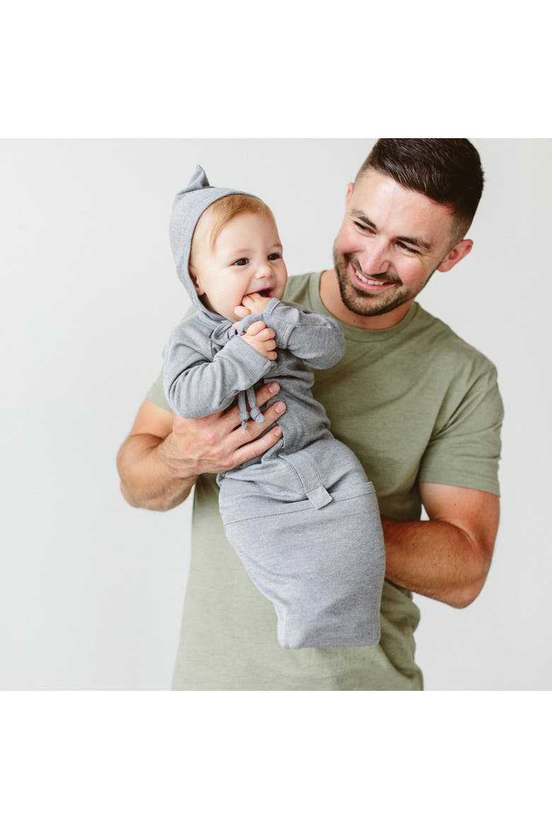Goumi 24 Hour Convertible Sleeper Baby Gown, Alternate, color, Boulder
