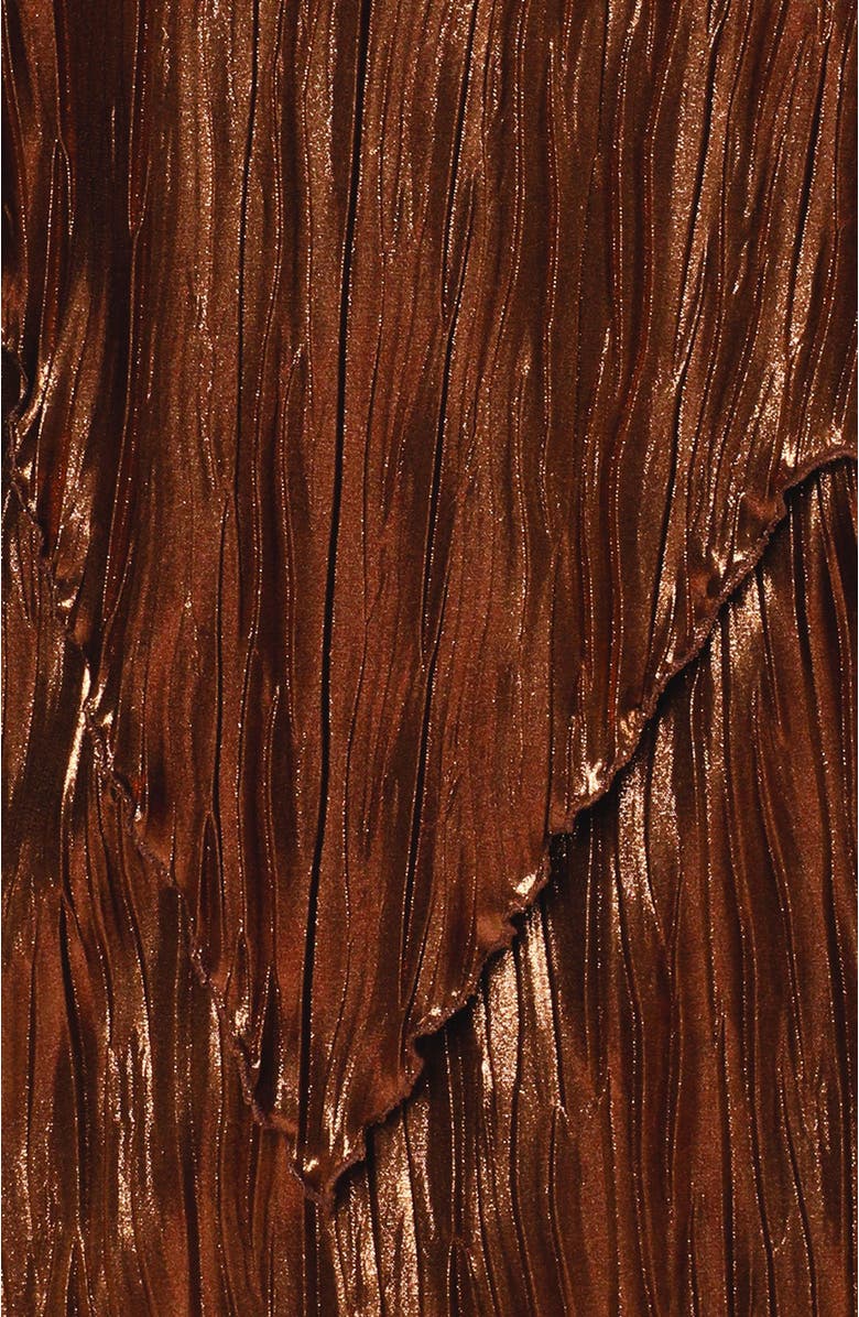 Anna Sui Fortuny Pleats Sleeveless Top, Alternate, color, Bronze