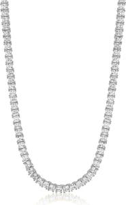 Sienna Vale Square Cubic Zirconia Tennis Necklace