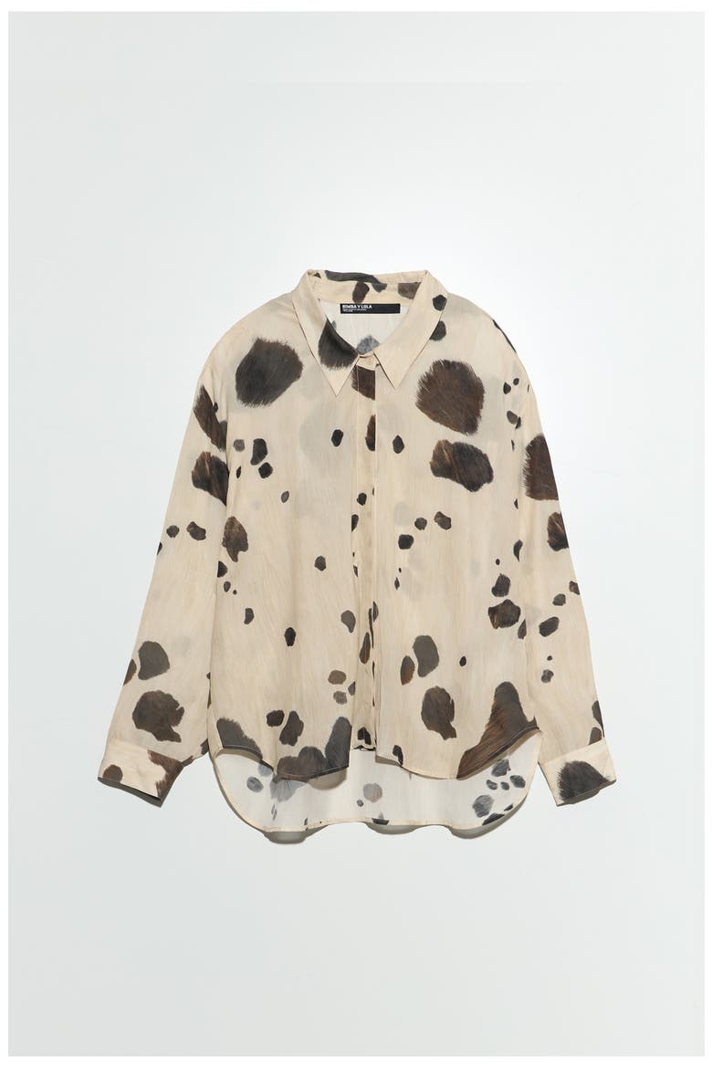 Plunging Neckline Shirt, Alternate, color, PONY