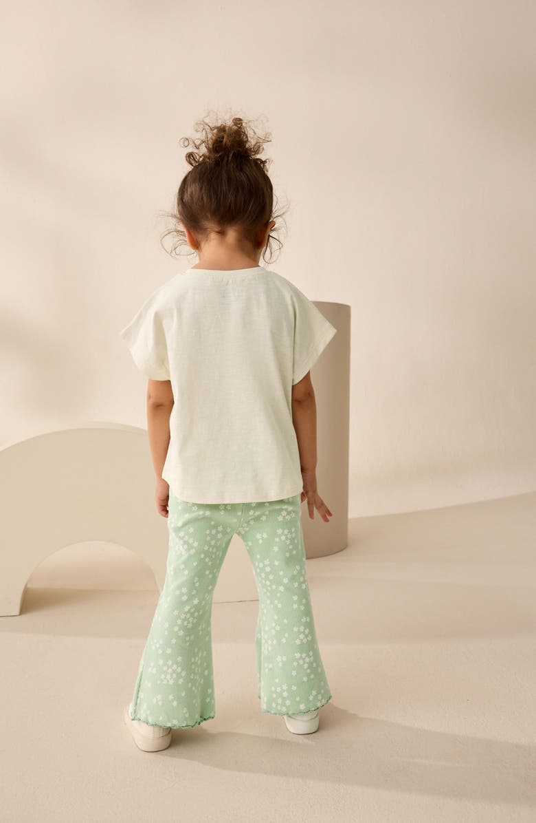 NEXT Kids' Graphic T-Shirt & Rib Flare Leggings Set, Alternate, color, 
