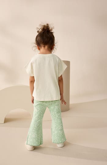 Kids' Graphic T-Shirt & Rib Flare Leggings Set