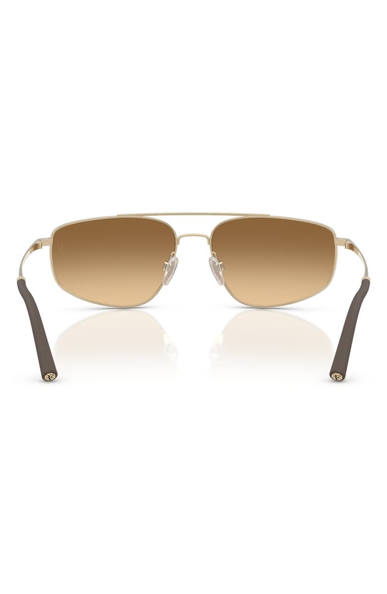 Oliver Peoples 59mm Pilot Sunglasses, Alternate, color, Brushed Gold/ Amber Gradient