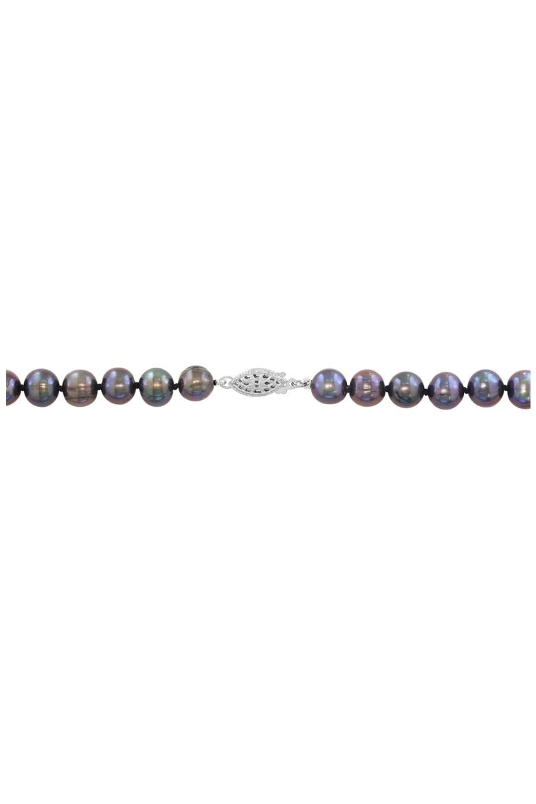 Black Freshwater Pearl Strand Necklace, Main, color, BLACK