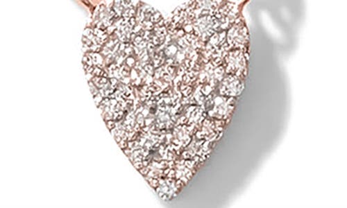Lana 14k Gold Small Diamond Heart Pendant Necklace In Gold