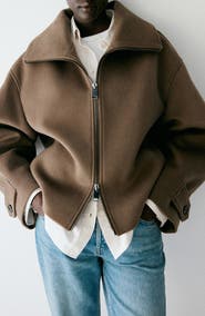 MANGO High Neck Zip Jacket