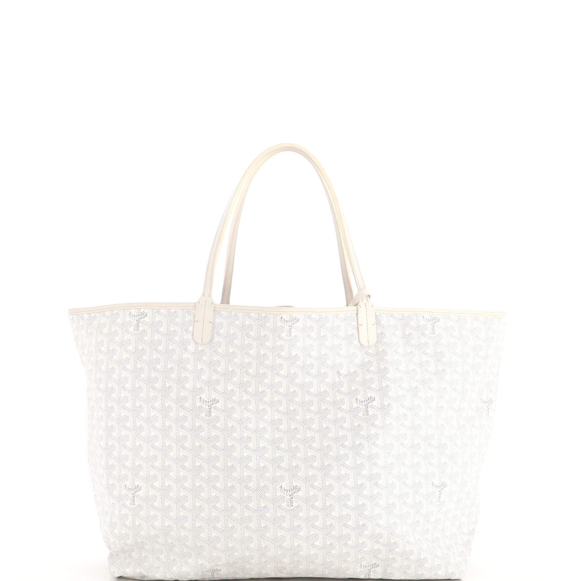 Saint Louis Tote Printed Coated Canvas GM, Alternate, color, White