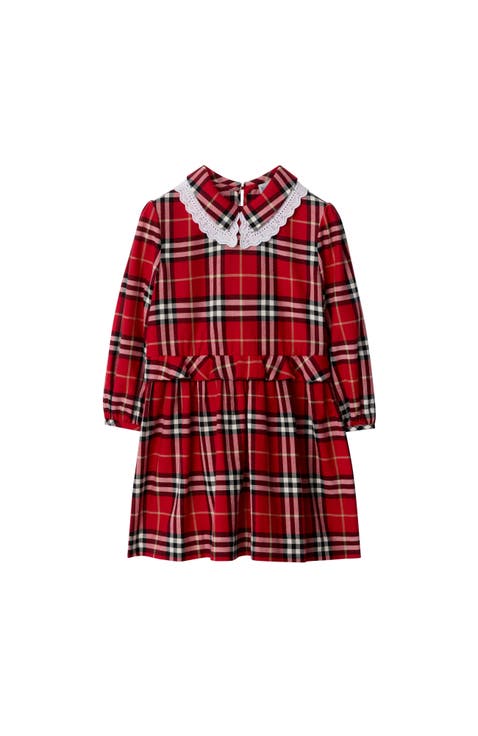 Check Cotton Flannel Dress