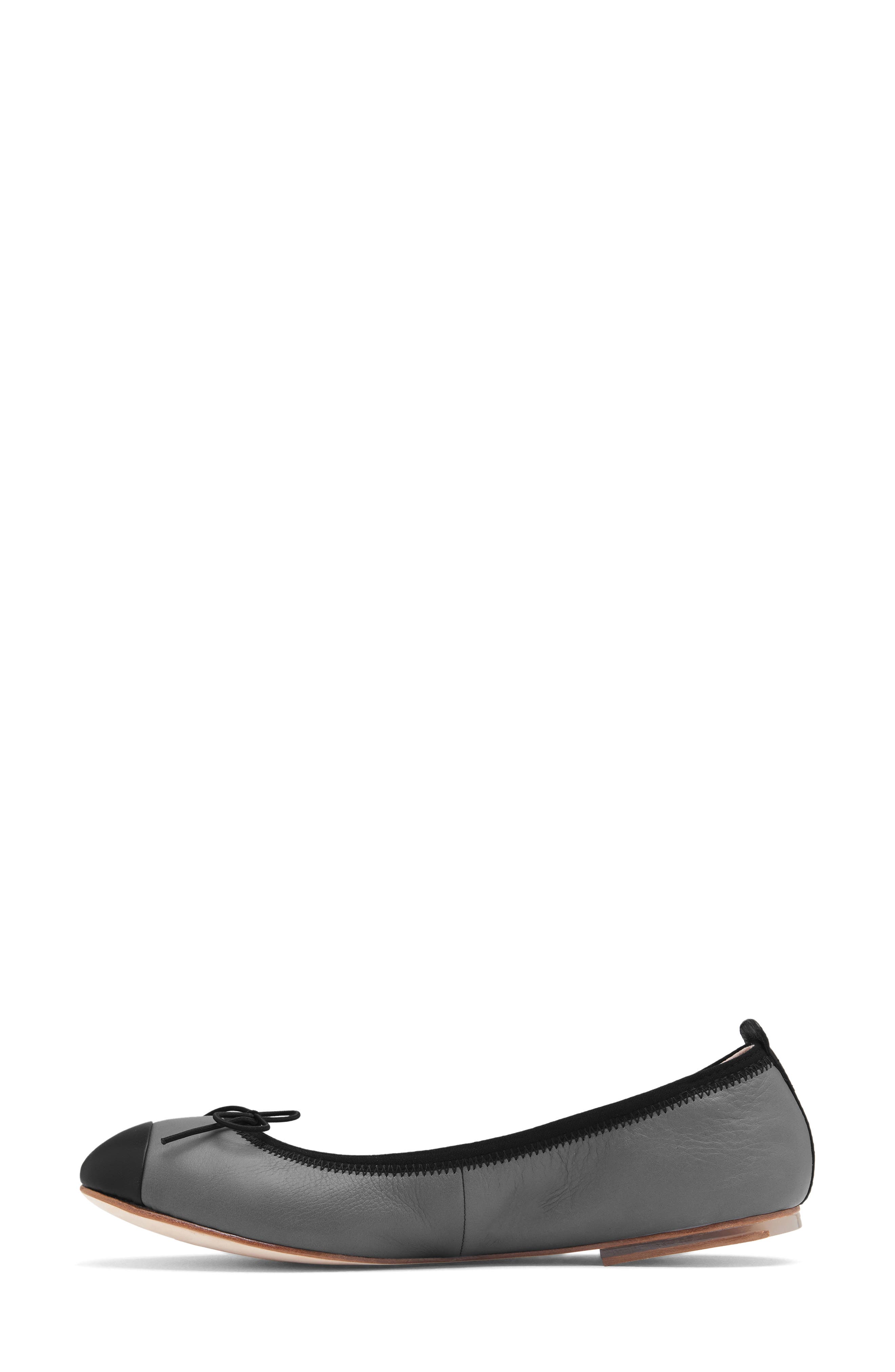 Rigel Ballerina Flat, Alternate, color, ASH/ BLACK