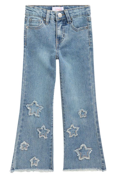 Kids' Discharge Star Flare Jeans