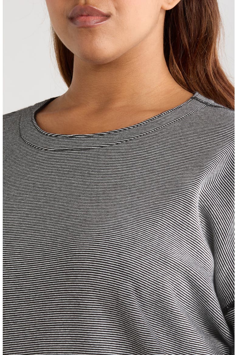 Reversible Organic Cotton Top, Alternate, color, BLACK/ IVORY