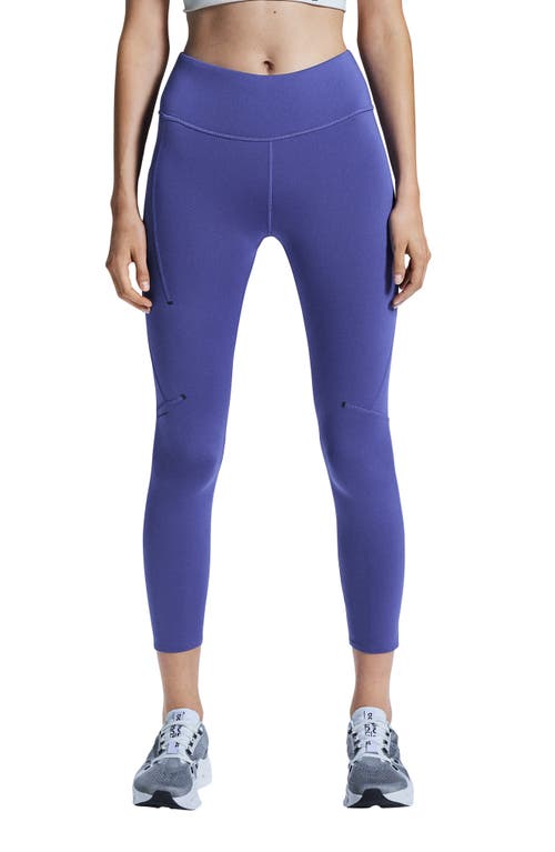 On Performance Running Ankle Tights In Iris