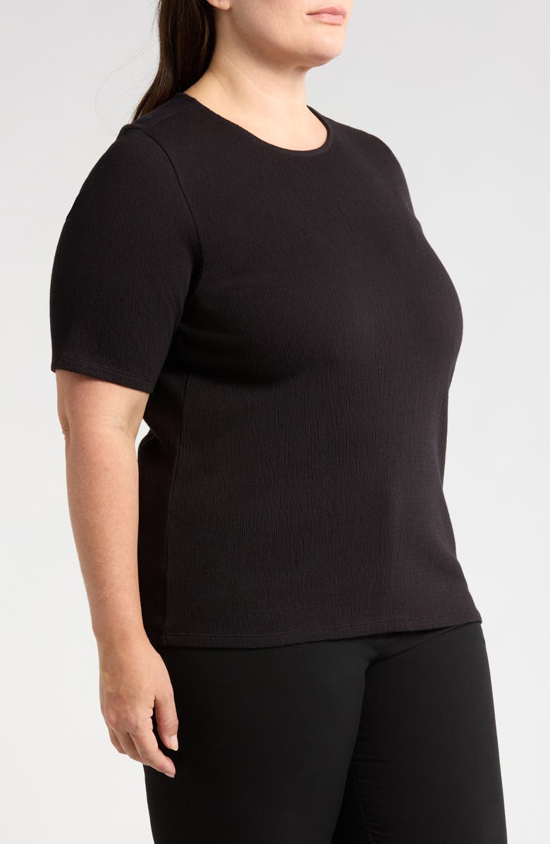 Eileen Fisher Crinkled Jersey Crewneck Top, Alternate, color, 