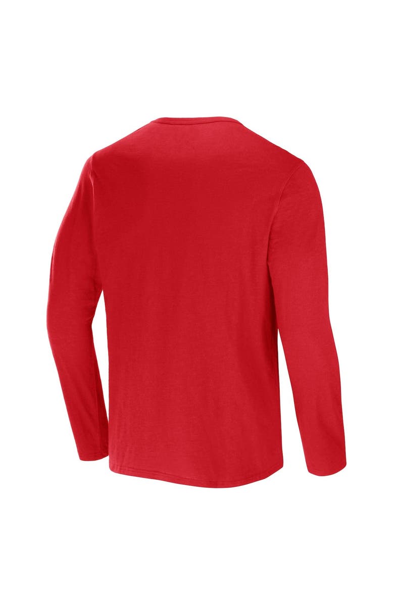 NFL X DARIUS RUCKER Men's NFL x Darius Rucker Collection by Fanatics Red Tampa Bay Buccaneers Slub Jersey Henley Long Sleeve T-Shirt, Alternate, color, Red